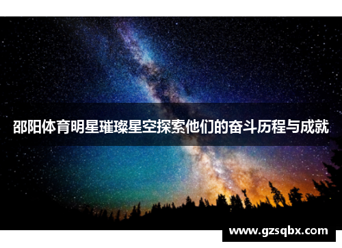 邵阳体育明星璀璨星空探索他们的奋斗历程与成就